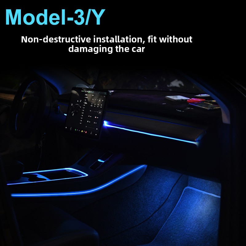Geeignet für 2018-2026 Model 3 – Car Dashboard Light Fiber Optic Bewertung und Preis