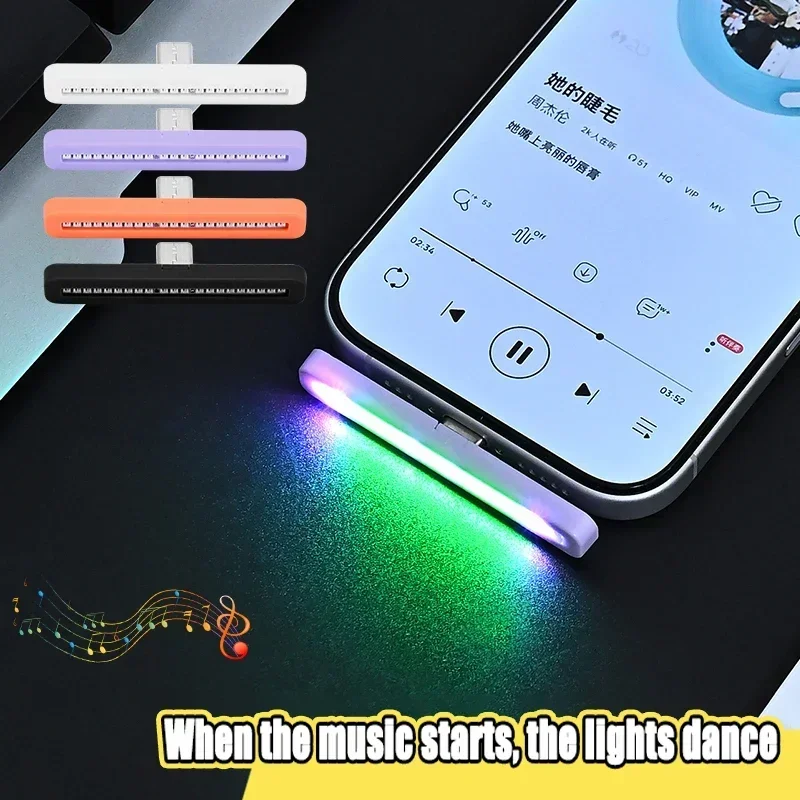 Typ-C Plug & Play Auto RGB Amb – Car Ambient Light Sound Activated Bewertung und Preis
