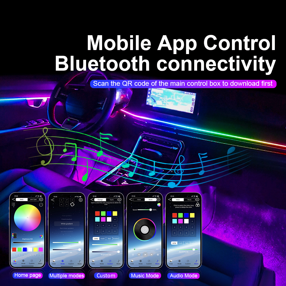 Universal Led Auto Umgebungs L – Car Ambient Lighting 64 Color Bewertung und Preis