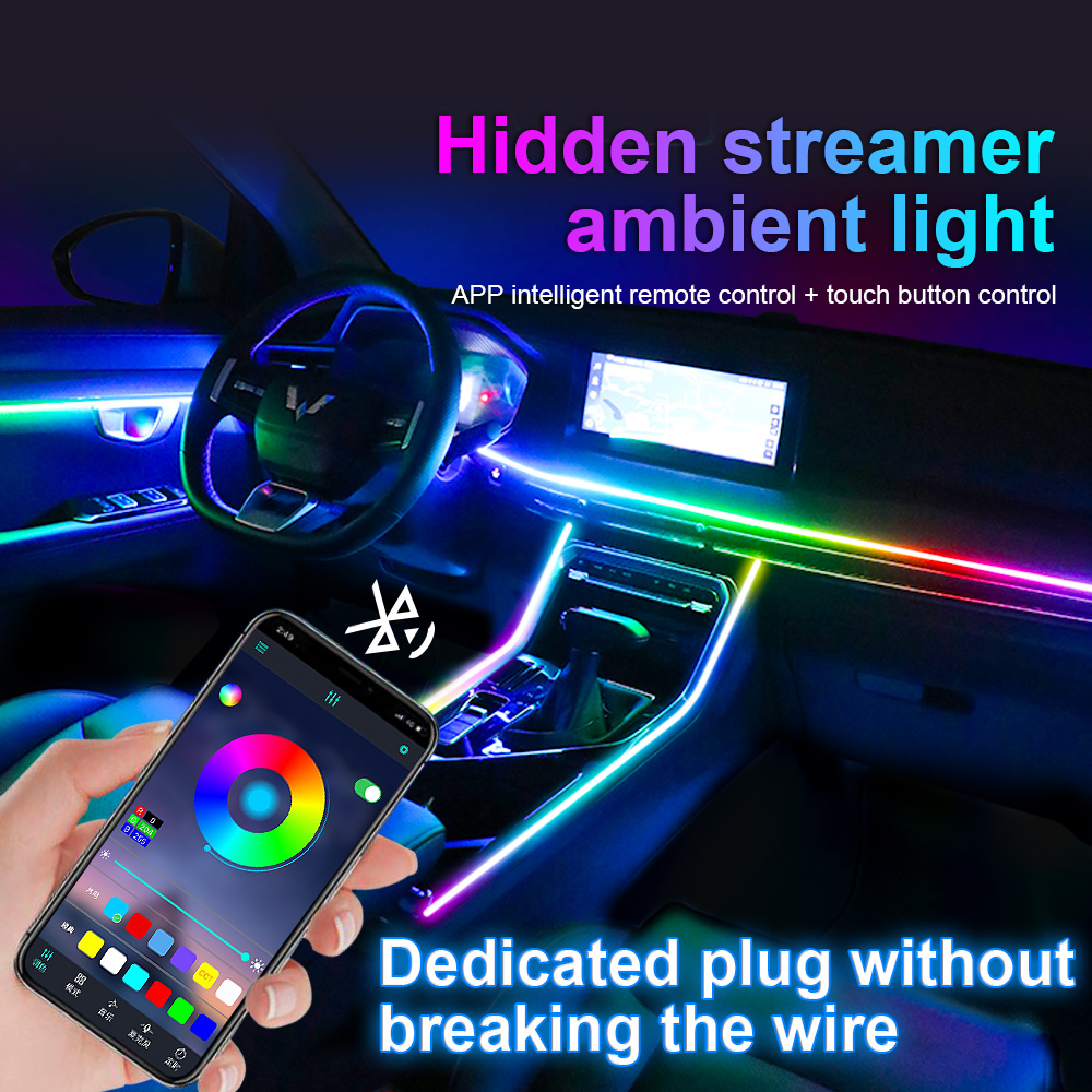 RGB LED Auto Atmosphäre Licht  – Car Dashboard Light Fiber Optic Bewertung und Preis