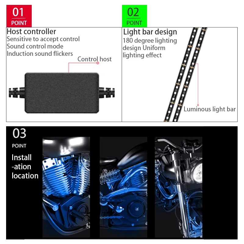 LED Motorrad Dekorative Umgebu – Car Led Strip 12V Waterproof Bewertung und Preis