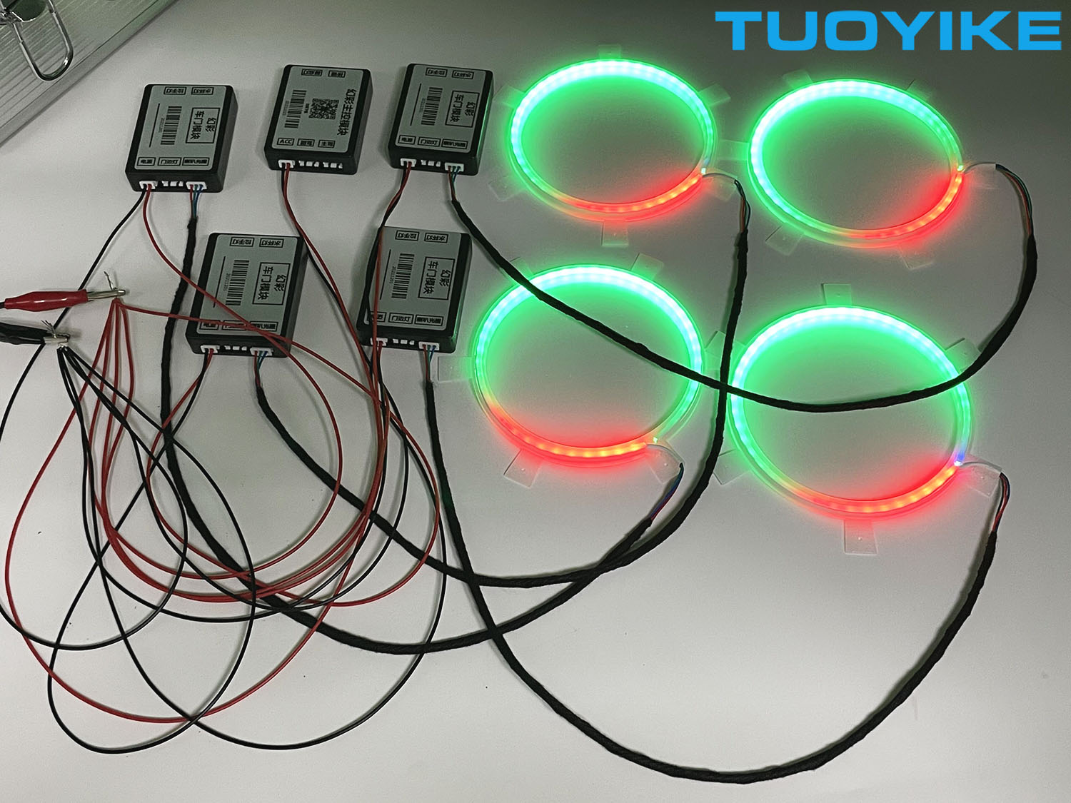 4PCS LED Symphony Car Audio Ho – Car Ambient Light Door Panel Acrylic Bewertung und Preis