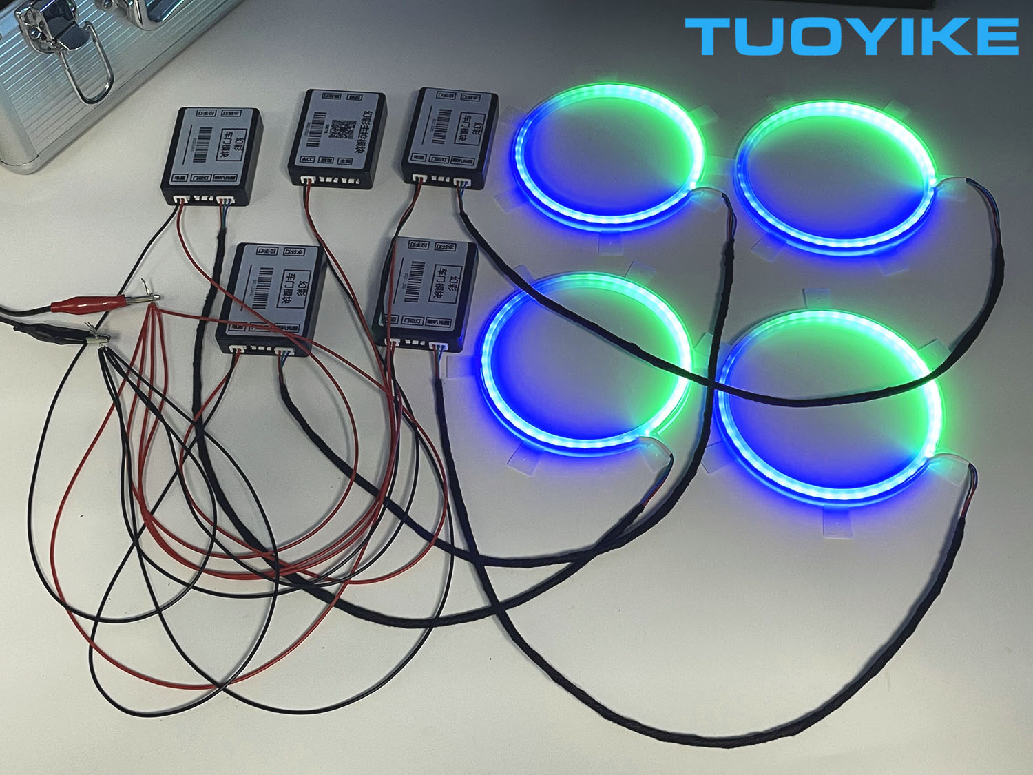 4PCS LED Symphony Car Audio Ho – Car Ambient Light Door Panel Acrylic Bewertung und Preis