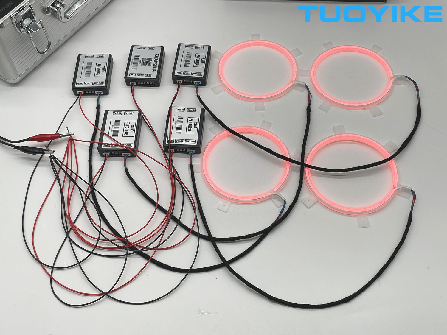 4PCS LED Symphony Car Audio Ho – Car Ambient Light Door Panel Acrylic Bewertung und Preis